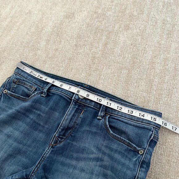 Express Blue Mid Rise Leggings Skinny Jeans 8 - Picture 8 of 11